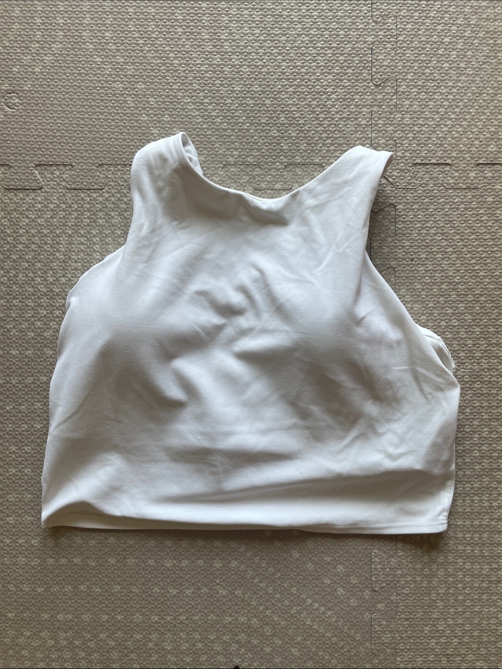Athleta Women’s White Cropped Sports Bra